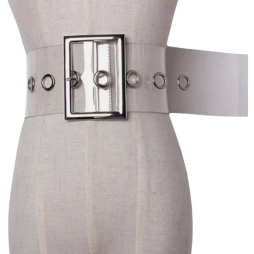 LA Express clear transparent belt size M